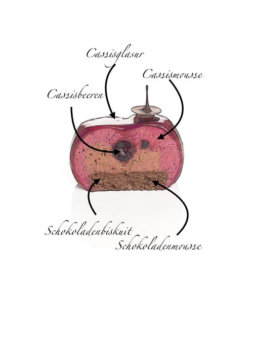 Cassis Noir - Törtchen
