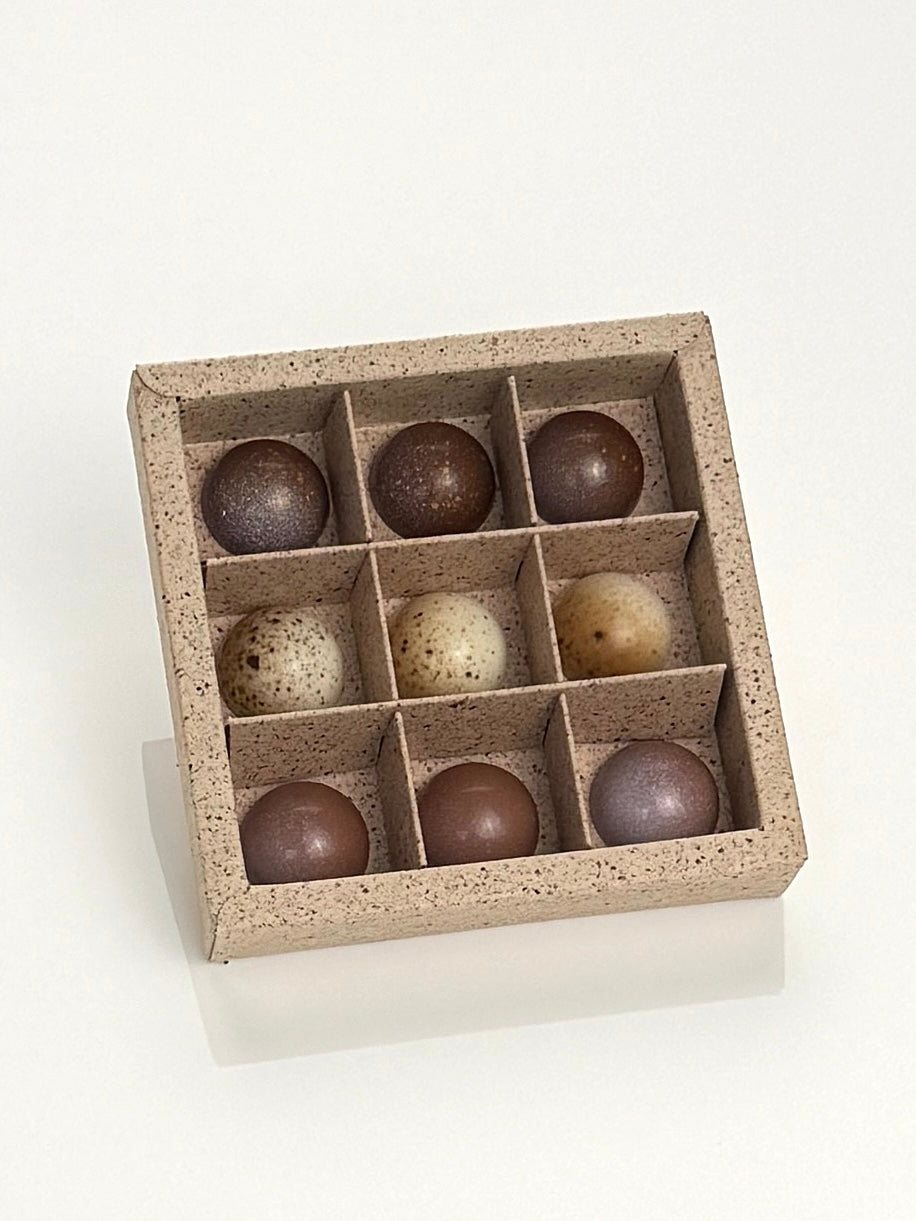 Pralinenbox 9er-Nussig